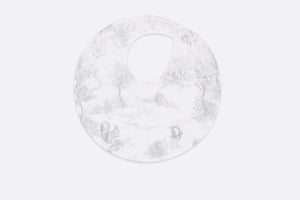 Newborn Gift Set • Gray Cotton Satin with Toile de Jouy Print