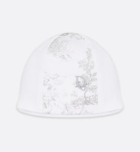 Newborn Gift Set • Gray Cotton Satin with Toile de Jouy Print