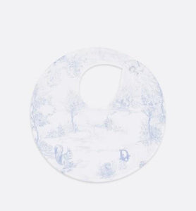 Newborn Gift Set • Pale Blue Cotton Satin with Toile de Jouy Print