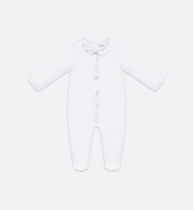 Newborn Gift Set • Pale Blue Cotton Satin with Toile de Jouy Print