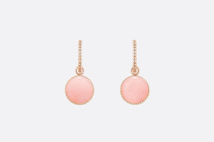 Rose Des Vents Earrings • Pink Gold, Diamonds and Pink Opal
