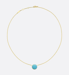 Rose Des Vents Necklace • Yellow Gold, Diamond and Turquoise