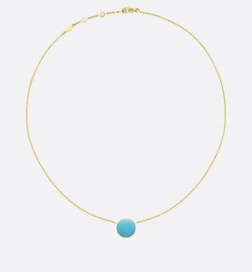 Rose Des Vents Necklace • Yellow Gold, Diamond and Turquoise