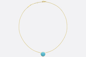 Rose Des Vents Necklace • Yellow Gold, Diamond and Turquoise
