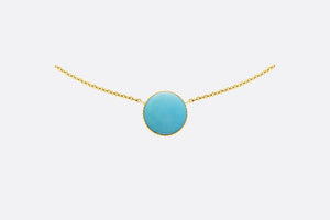 Rose Des Vents Necklace • Yellow Gold, Diamond and Turquoise