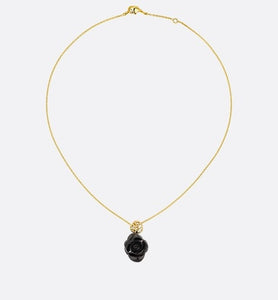 Rose Dior Pré Catelan Necklace • Yellow Gold and Onyx