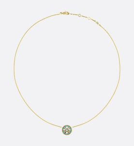 Rose Des Vents Necklace • Yellow Gold, Diamond and Turquoise