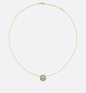 Rose Des Vents Necklace • Yellow Gold, Diamond and Turquoise