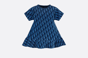 Dress • Blue Dior Oblique Stretch Velvet Jacquard