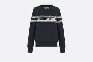Reversible Sweater • Blue Dior Oblique Cashmere