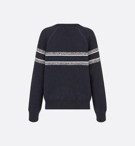 Reversible Sweater • Blue Dior Oblique Cashmere