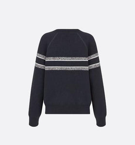 Reversible Sweater • Blue Dior Oblique Cashmere