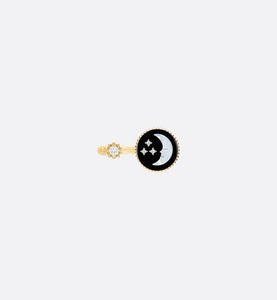 Rose Céleste Ring • Yellow and White Gold, Diamond, Onyx and Mother-of-Pearl