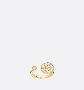 Rose Des Vents Ring • Yellow Gold, Diamonds and Mother-of-Pearl