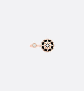 Rose Des Vents Ring • Pink Gold, Diamonds and Onyx