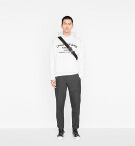 Oversized Christian Dior Atelier Hooded Sweatshirt • Black Cotton Fleece