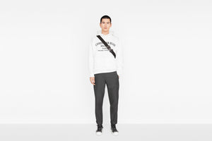 Oversized Christian Dior Atelier Hooded Sweatshirt • Black Cotton Fleece