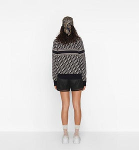 Reversible Sweater • Blue Dior Oblique Cashmere