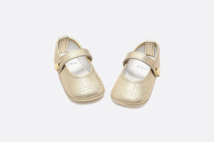 Slipper • Metallic Gold Cannage Lambskin