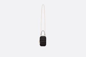 Lady Dior Phone Holder • Black Cannage Lambskin