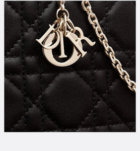 Lady Dior Phone Holder • Black Cannage Lambskin