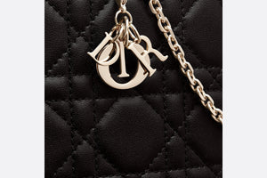 Lady Dior Phone Holder • Black Cannage Lambskin