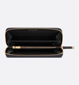 30 Montaigne Wallet • Blue Dior Oblique Jacquard