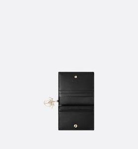Mini Lady Dior Wallet • Black Cannage Lambskin