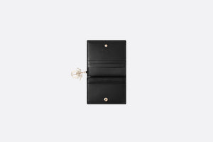 Mini Lady Dior Wallet • Black Cannage Lambskin