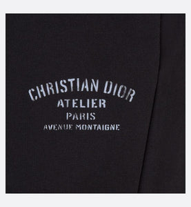 'Christian Dior Atelier' Track Pants • Black Cotton Fleece