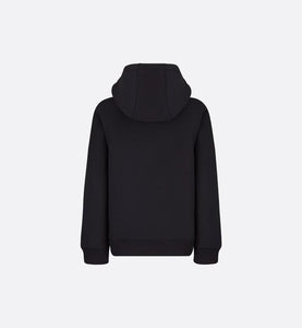 'Christian Dior Atelier' Hooded Sweatshirt • Black Cotton Fleece