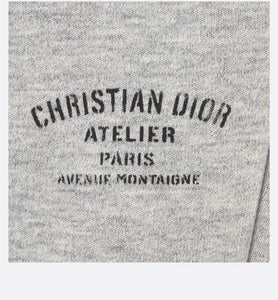 'Christian Dior Atelier' Track Pants • Light Gray Cotton Fleece