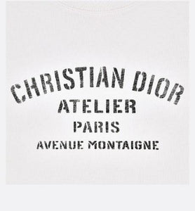 'Christian Dior Atelier' T-Shirt • White Cotton Jersey