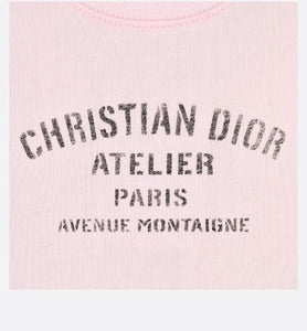 'Christian Dior Atelier' T-Shirt • Pale Pink Cotton Jersey