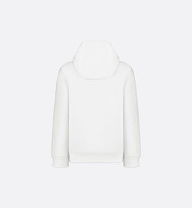 'Christian Dior Atelier' Hooded Sweatshirt • White Cotton Fleece