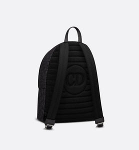 Rider Backpack • Black Dior Oblique Jacquard