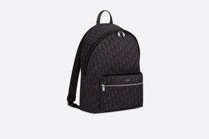 Rider Backpack • Black Dior Oblique Jacquard