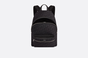 Rider Backpack • Black Dior Oblique Jacquard