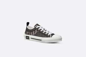 B23 Low-Top Sneaker • Black and White Dior Oblique Canvas