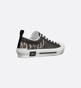 B23 Low-Top Sneaker • Black and White Dior Oblique Canvas
