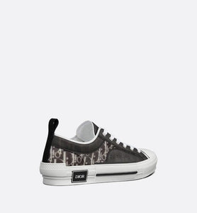 B23 Low-Top Sneaker • Black and White Dior Oblique Canvas