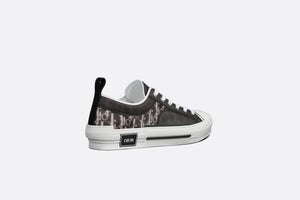 B23 Low-Top Sneaker • Black and White Dior Oblique Canvas