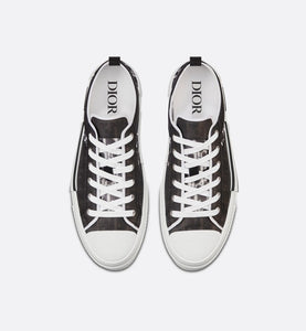 B23 Low-Top Sneaker • Black and White Dior Oblique Canvas