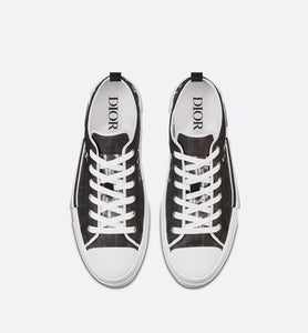 B23 Low-Top Sneaker • Black and White Dior Oblique Canvas