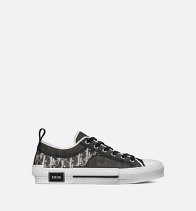 B23 Low-Top Sneaker • Black and White Dior Oblique Canvas