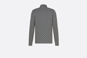 Dior Oblique Overshirt • Beige and Navy Blue Cotton Knit