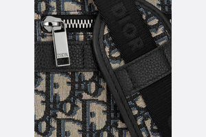 Safari Messenger Bag • Beige and Black Dior Oblique Jacquard