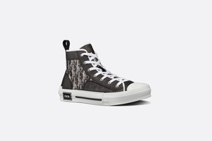 B23 High-Top Sneaker • Black and White Dior Oblique Canvas