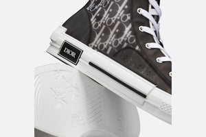 B23 High-Top Sneaker • Black and White Dior Oblique Canvas