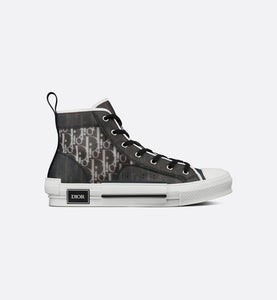 B23 High-Top Sneaker • Black and White Dior Oblique Canvas